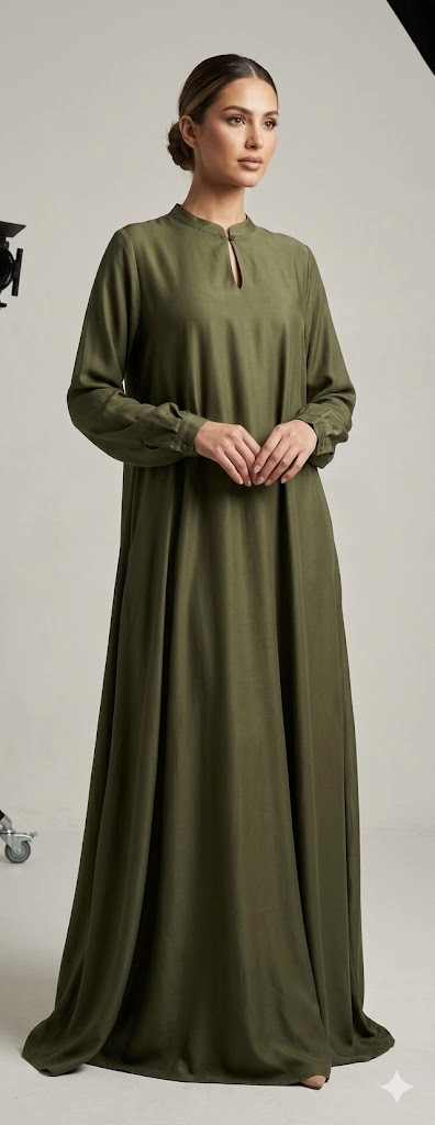 Maxi Dress With Tassel Collar