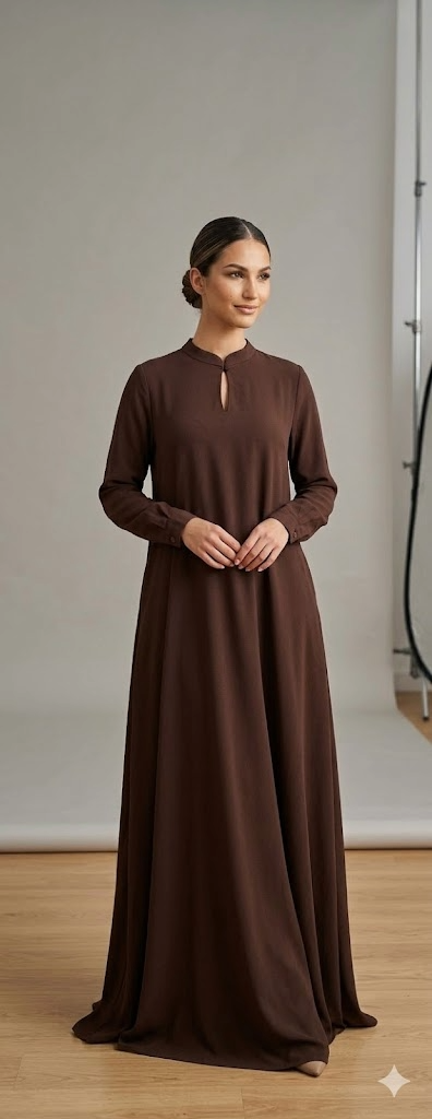 Maxi Dress With Tassel Collar